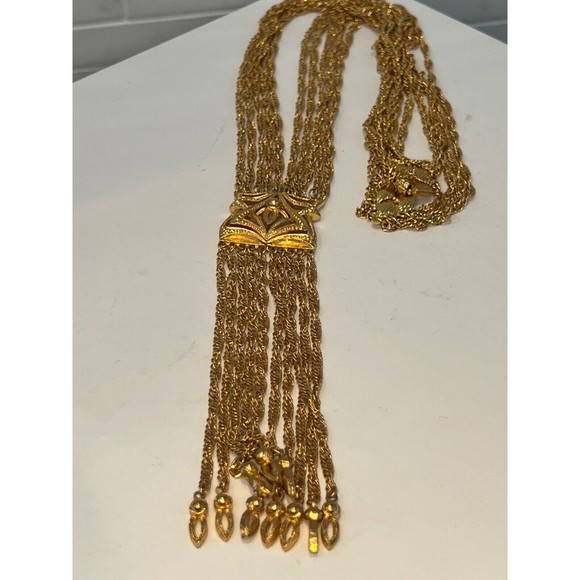 Vintage Filigree D'ORLAN  Etruscan revival Necklace Pendant 70's - Picture 10 of 16